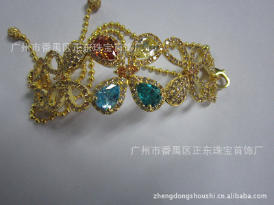 批发采购手饰-加工批发豪华925纯银手镯 番禺正东首饰厂 出口东欧首饰转内销批